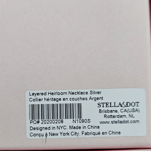 S&D Layered Heirloom Necklace (Silver) - Picture 2 of 2